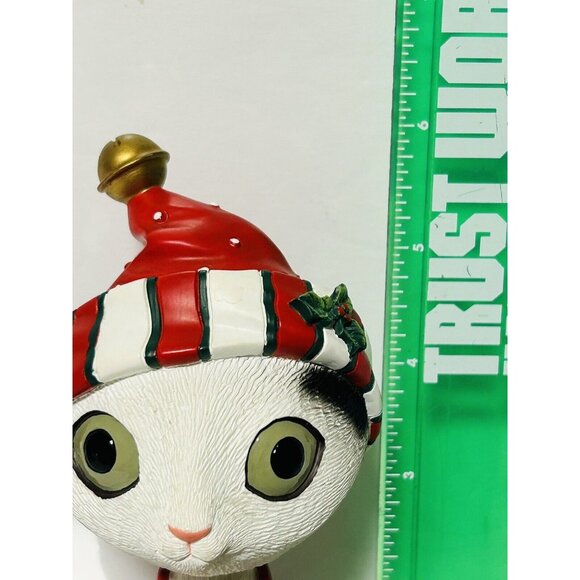 Twisted Whiskers Cat A Purr-fect Christmas Bobble Head American Greetings 6” - Picture 7 of 7